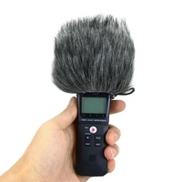 jmt fashionable furry windscreen muff wind cover foam filter sponge microphone windproof cover for zoom h1 handy recorder mic ne