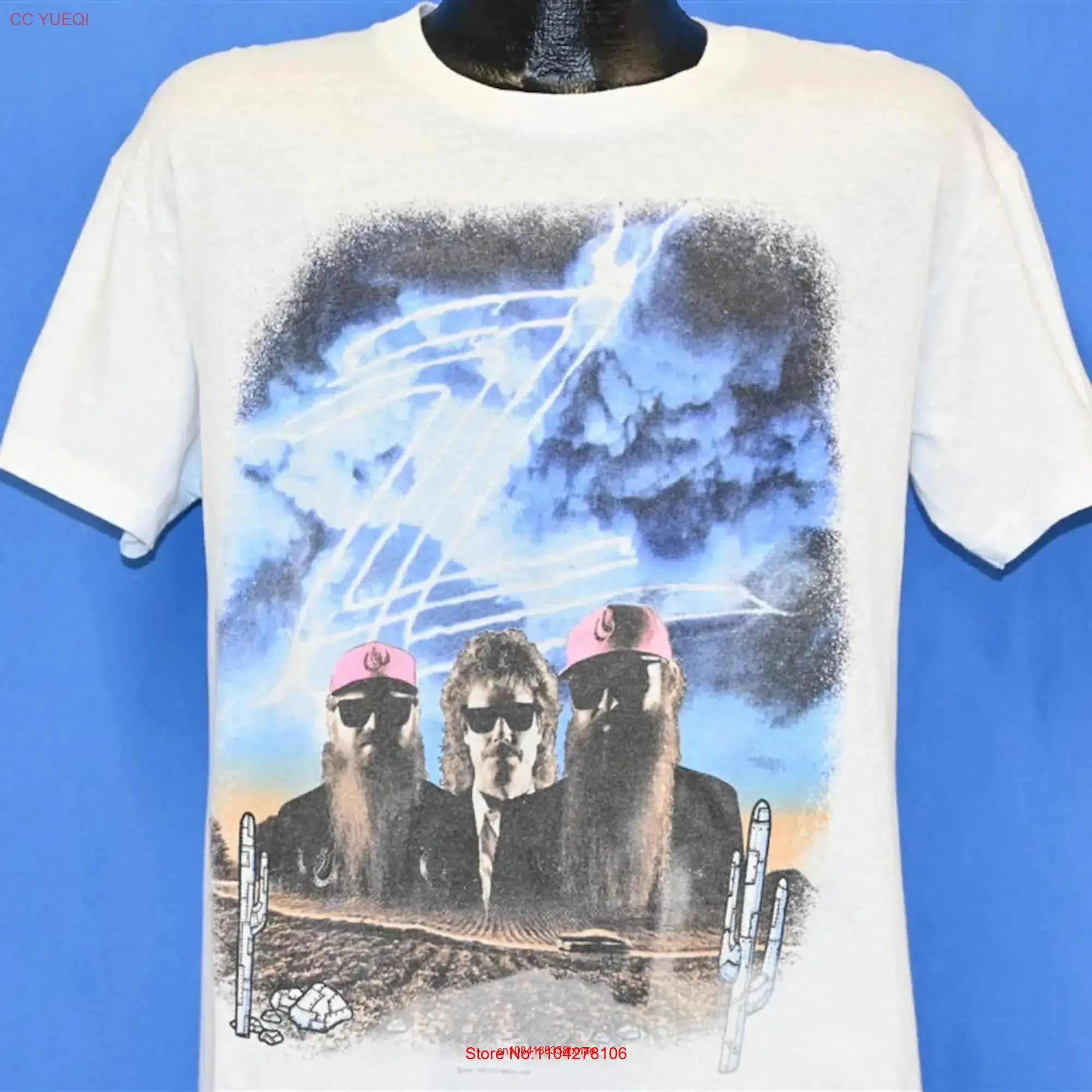 Топ ZZ 90-х годов хлопковая чаша Техасский Октябрь 1990 г. концертная футболка в стиле