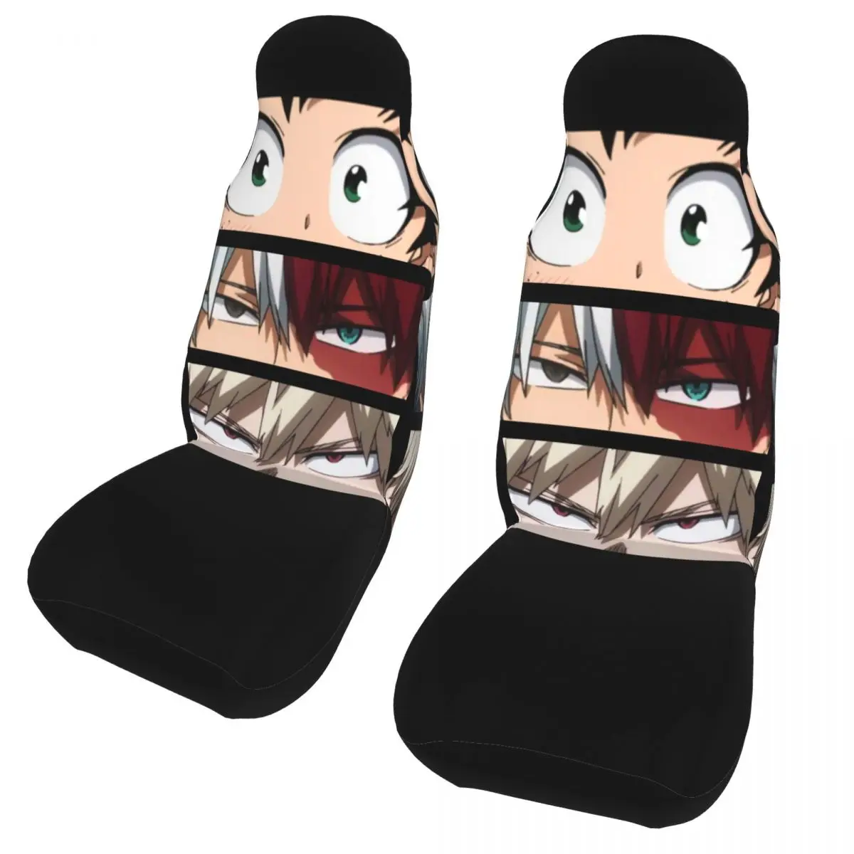 

Чехлы на передние сиденья MHA Deku Todoroki And Bakugo Eye, универсальные чехлы на автомобильные сиденья с принтом манги, моя геройская академия, подходит...