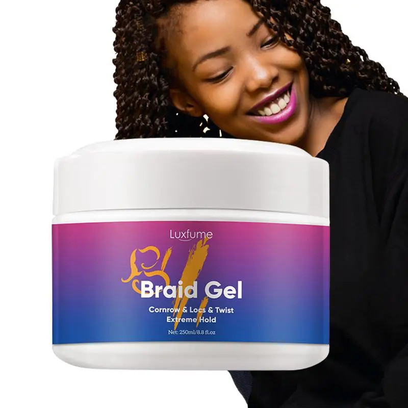 

Braid Conditioning Gel 250ml Conditioning Gel For Braiders Hair Styling Gel For Black Women Hair Braiding Extra Hold