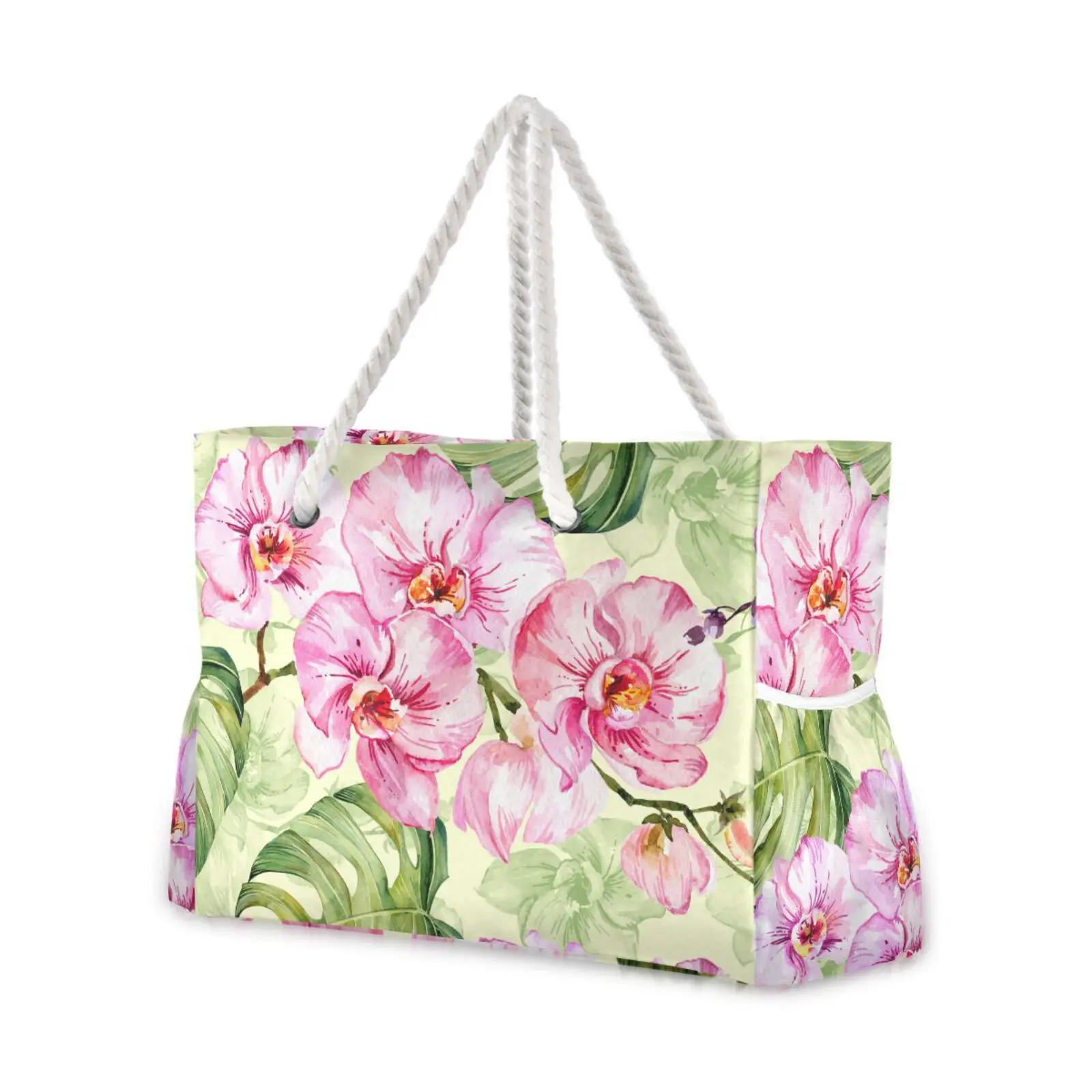 

Fashion Folding Women Big Size Handbag Beach Tote Ladies Casual Flower Printing Nylon Graffiti Shoulder Bag Beach Bolsa Feminina