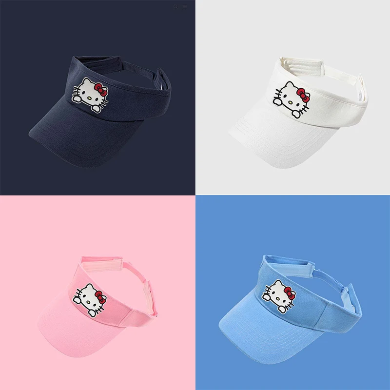 

Sanrio Hellokitty пустая бейсболка Kawaii повседневная женская летняя Солнцезащитная универсальная Кепка для путешествий колледжа