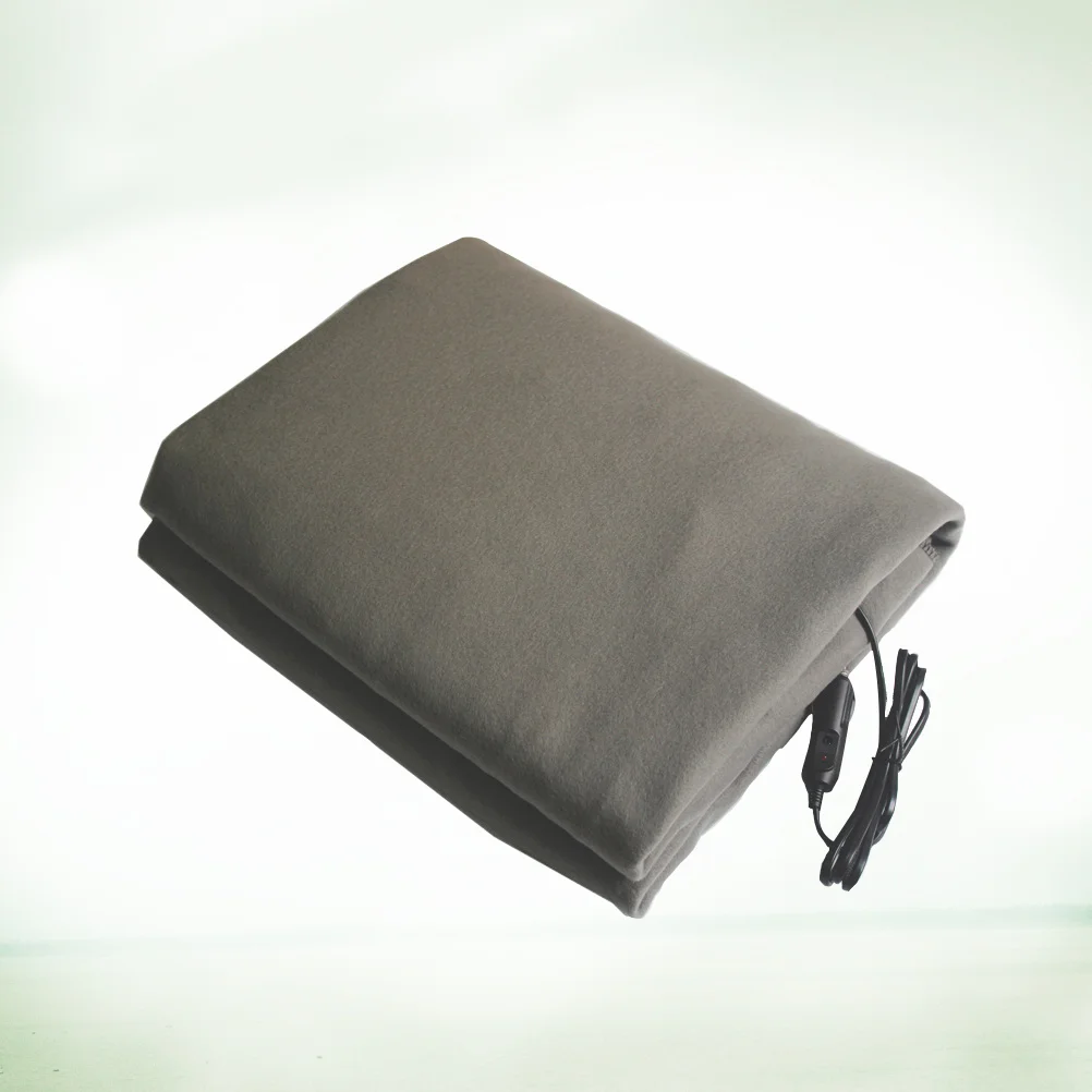 

12V Electric Blanket Car Heating Blanket Car Seat Cushion Portable Heated Travel Blanket for Car Vehicle Auto Grey