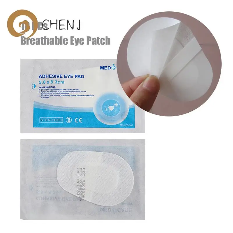 

10PCS Sterile Non-Woven Eye Pads Patches Adhesive Bandages Wound Dressings for Adults First Aid Wound Hemostasis