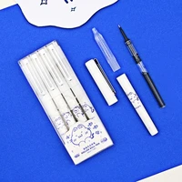 0 5 kawaii pen small white dot k6 straight liquid neutral pen cute pens cute stationery pink school supplies office accessories