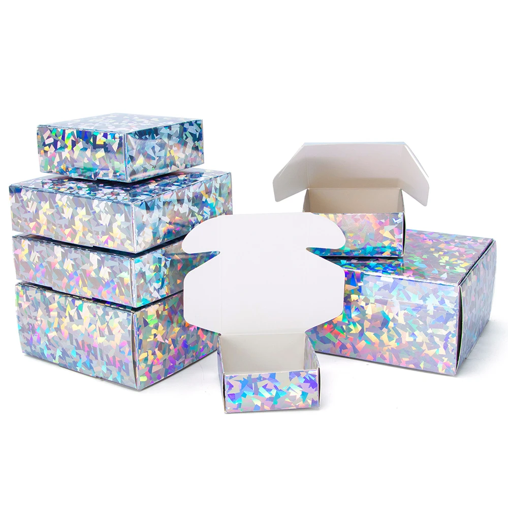 

10pcs / Diamond lase packaging carton gift box soap box supports custom size logo printing