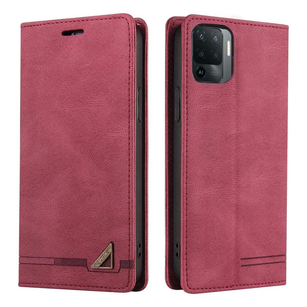 Reno 4 Z Reno5 6 Pro 5Z 4Z 5G Flip Case Luxury Leather Shield RFID Block Wallet Skin for OPPO Reno 5 Lite Case Reno4 5A A 5 F 6Z