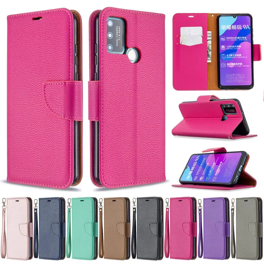 

Leather Case for Honor 7A 8A 9A 7C 8C 9C 7S 8S 9S 10i 10 9X 20 Lite 20s 9X Pro Flip Wallet Funda Cards Stand Coque Protect Cover