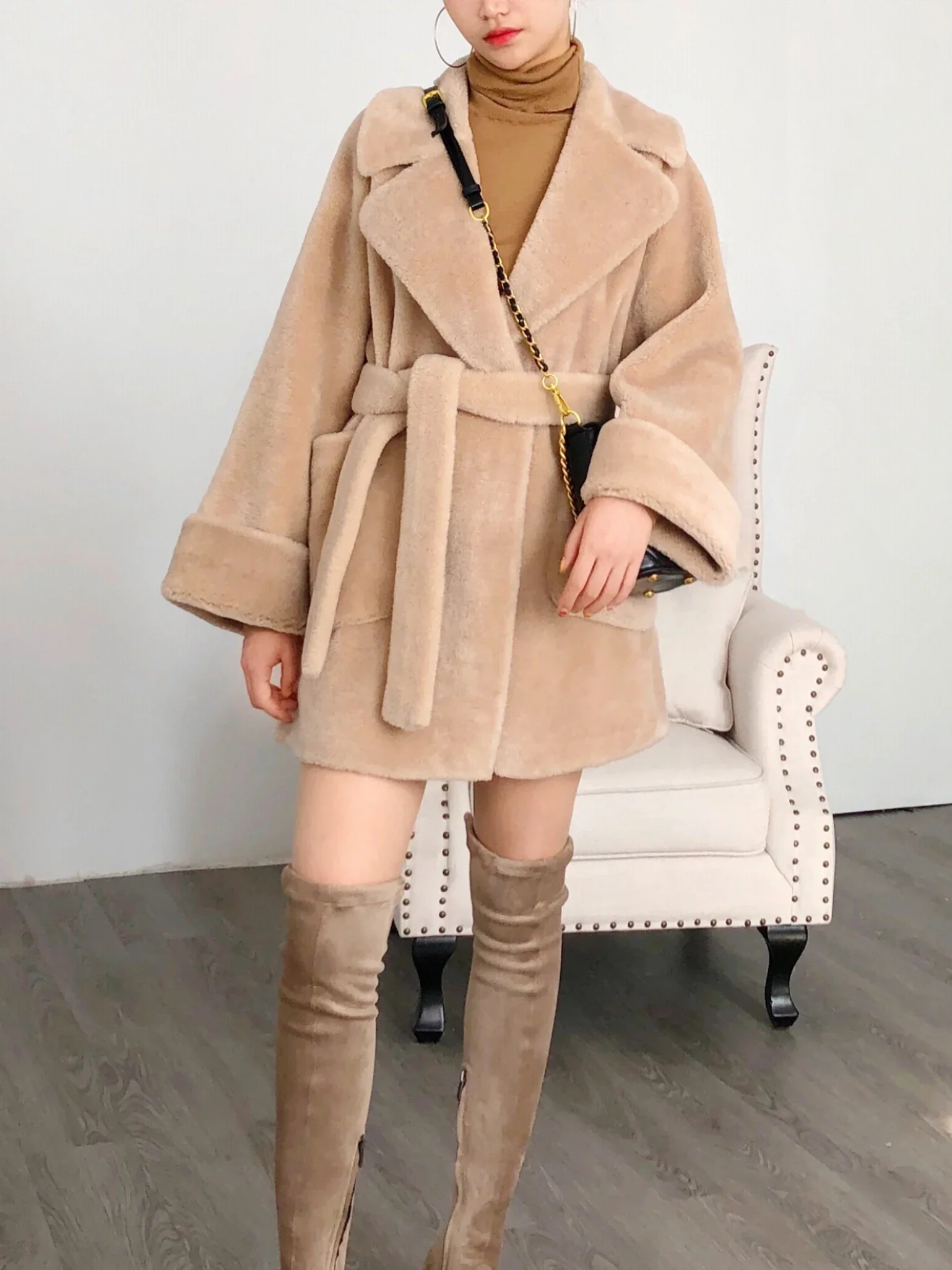 100% шерстяное пальто модные облегающие куртки для женщин 2022 мягкое женское