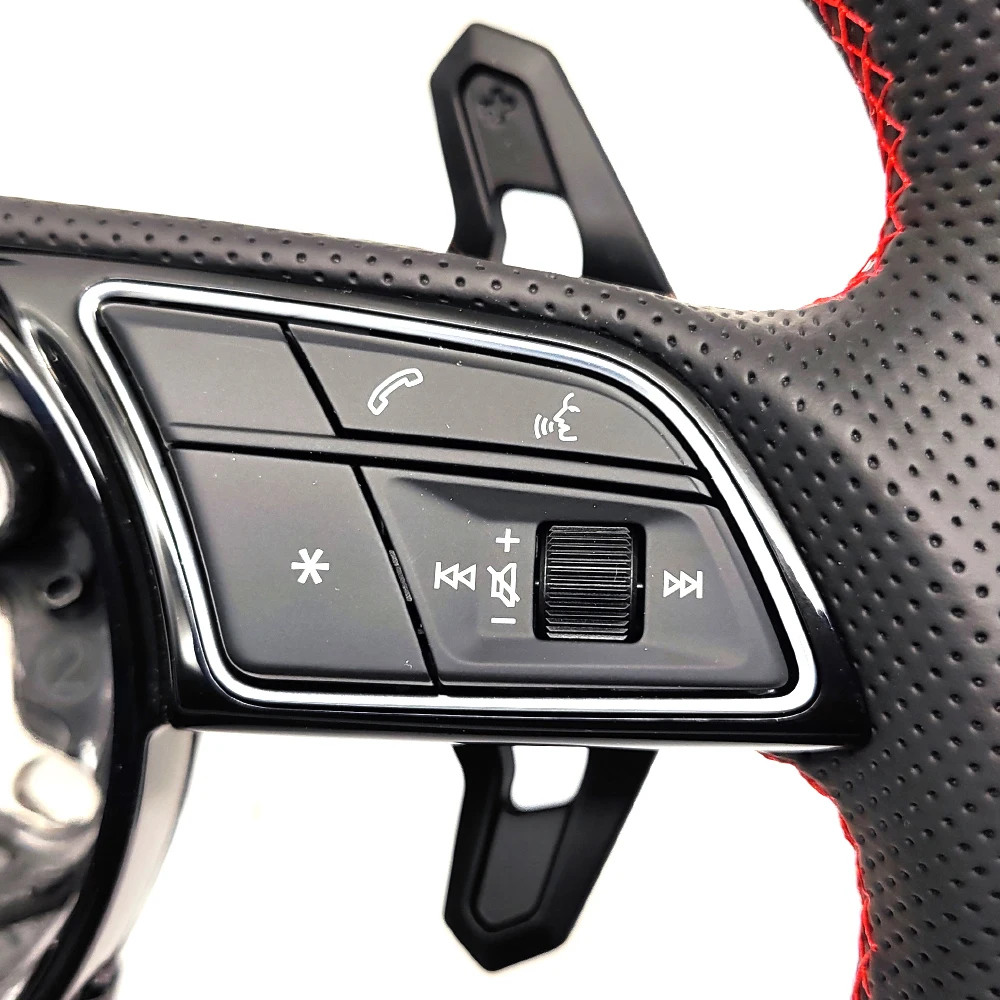 Для Audi A4B9 ПЕРФОРИРОВАННОЕ углеродное волокно кожаный материал