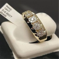 14k gold diamond ring for women to join party peridot gemstone anillos de wedding diamante engagement jewelry fashion rings box