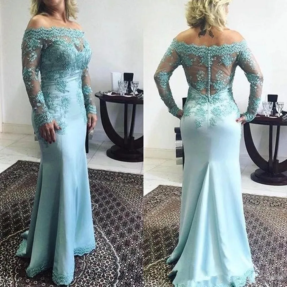 

Strapless Long Sleeve Lace Plus Size Custom Made Mother of the Bride Dress Delicate Mermaid Floor Length Evening Prom Party Gown