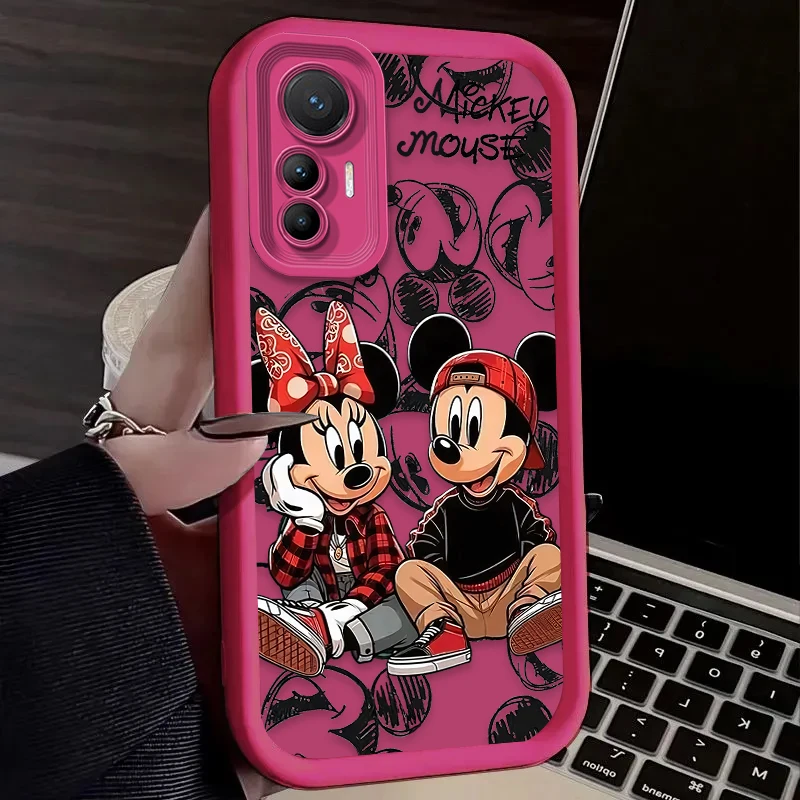 Модный чехол с изображением героев Диснея Микки и Минни для Xiaomi 14T 13T 12T 11T 13 12 11 Lite