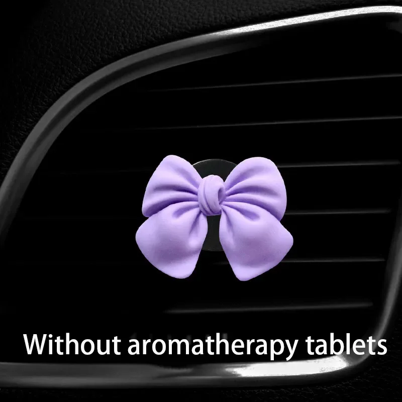 

Автомобильный освежитель воздуха с бантом, автомобильные духи, автомобильный Стайлинг, натуральный запах, зажим для розетки кондиционера, аромат, автоаксессуары