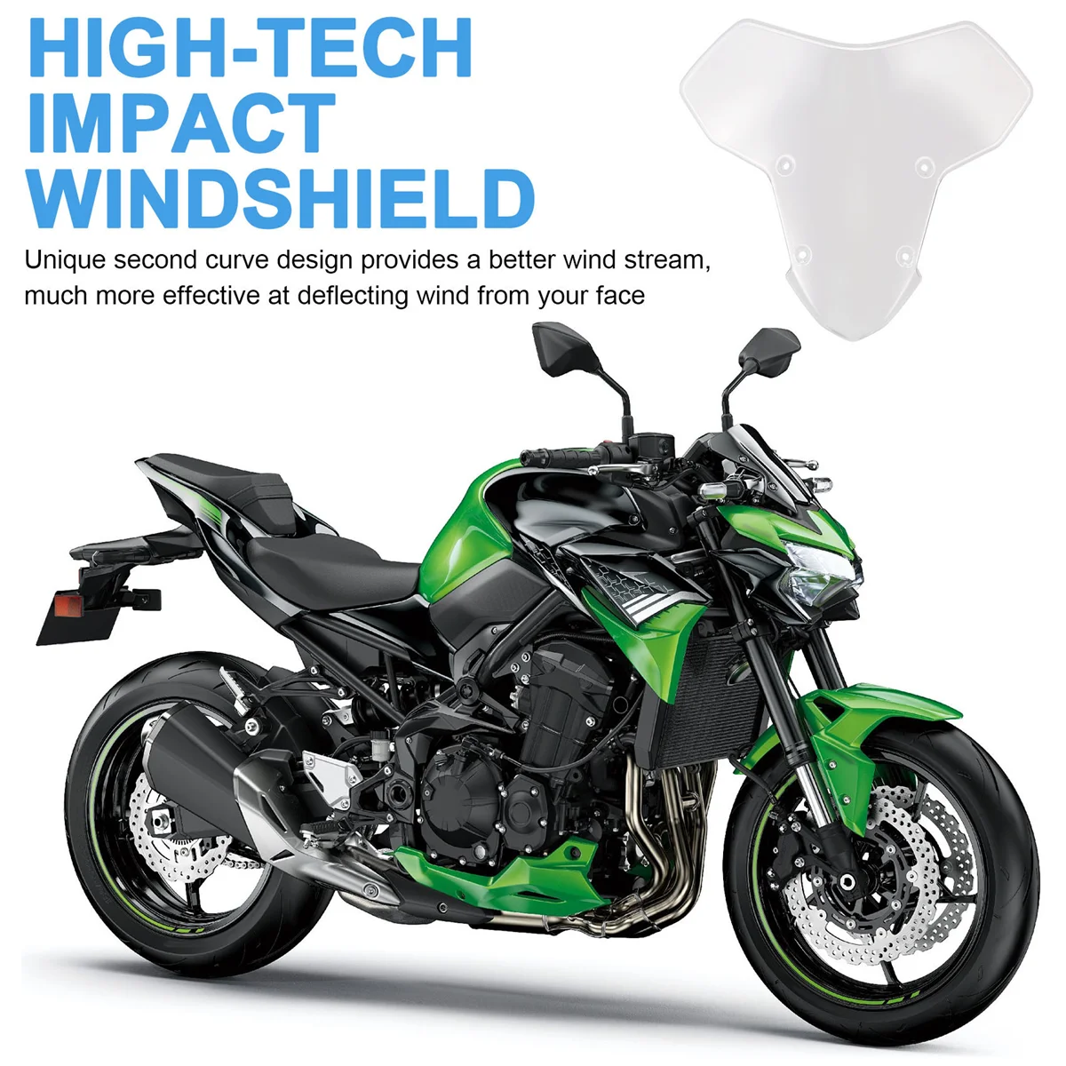 Лобовое стекло мотоцикла дефлекторы воздушного потока для Kawasaki Ninja Z-H2 21-2024 ZH2 Z H2 SE
