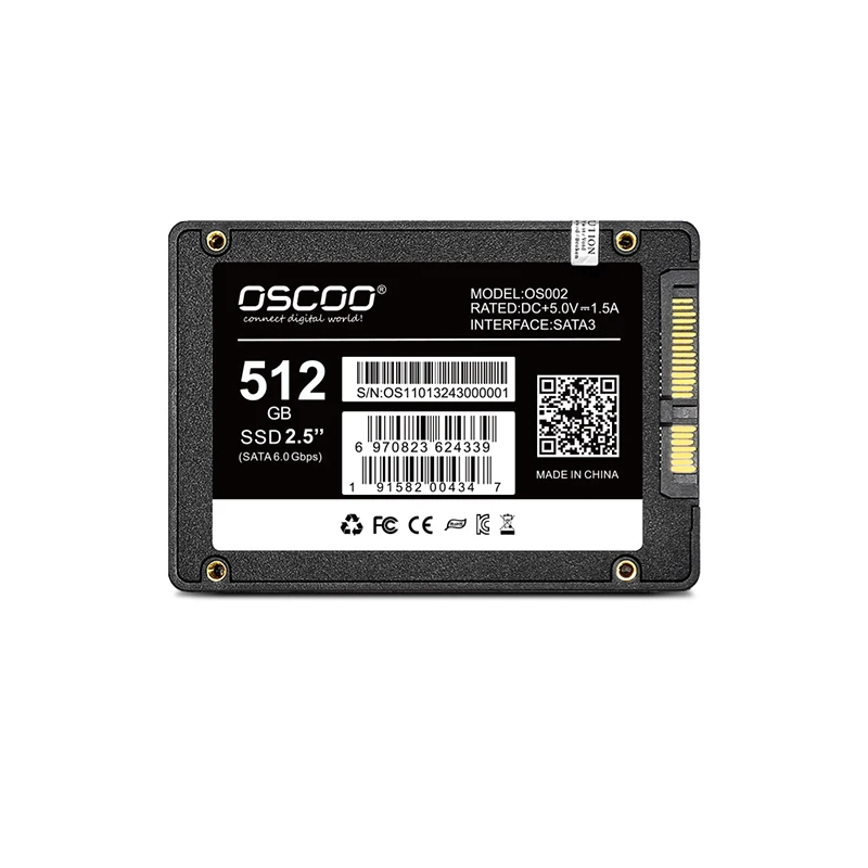 OSCOO SSD заводская оптовая цена 120 ГБ 240 512 жесткий диск 2 5 дюйма SATA3 3D TLC NAND