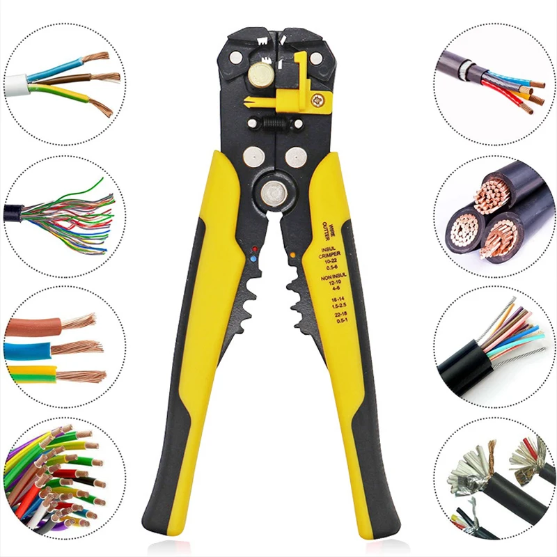 

Adjusting Insulation Wire Stripper For stripping wire from AWG 10-24/0.2-6 mm utomatic Wire Stripping Tool/Cutting Pliers Tool