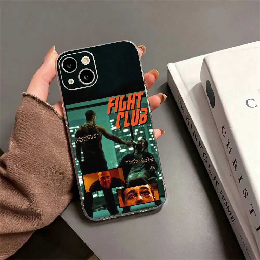 Фото Модный уникальный чехол F-Fight C-Club Movie для iPhone 17, 16, 15, 14, 13, 12, 11 Plus, Pro Max, мягкий прозрачный чехол №3