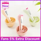 Лидер продаж 2021, сделай сам, маска для лица, чаша, женский косметический инструмент для макияжа с кисточкой, домашний шпатель, палочка, мерная ложка, комплект, распродажа