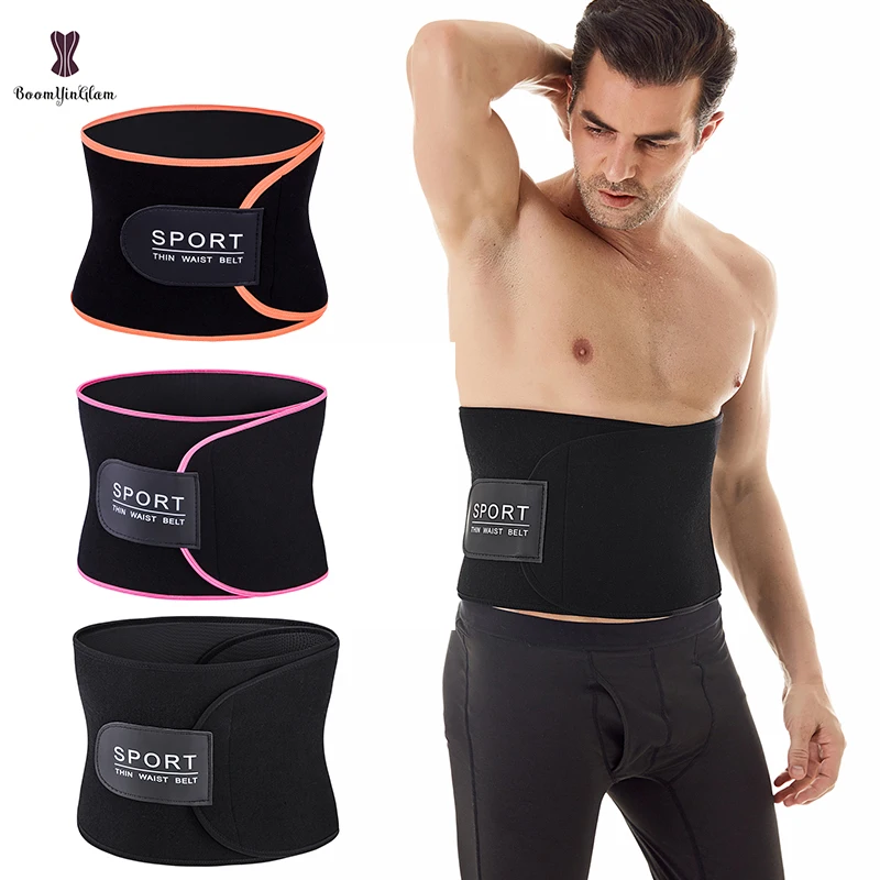 

Pink Black Orange Women And Men Sport Power Belts Neoprene Waist Trainer Tummy Wrap Belt Belly Flat Corset Plus Size XS-8XL