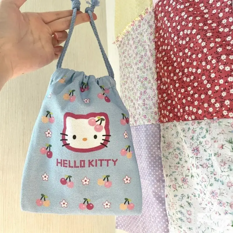 

Мультяшный Кошелек для монет Sanrioed Hello Kittys Ins Girl Heart Kawaii большой емкости Портативная сумка для хранения мелочей и мойки подарки