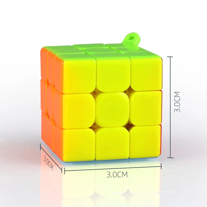 

Qiyi Mini Cube 3x3x3 3.0cm Small Magic Puzzle Toys 3x3 Stickers Portable Cubes Little Easy Taking Twist Wisdom Toys 30mm