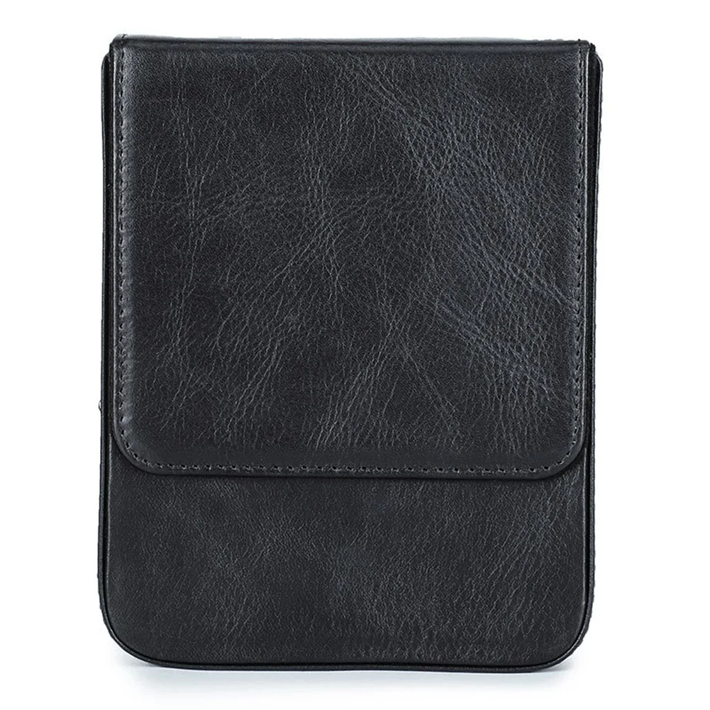 

Pen Case Holder Handmade Fountain Pen Case Leather Pen Pouch Retro Pen Box Organizer for Men Women Boys Girls, Black