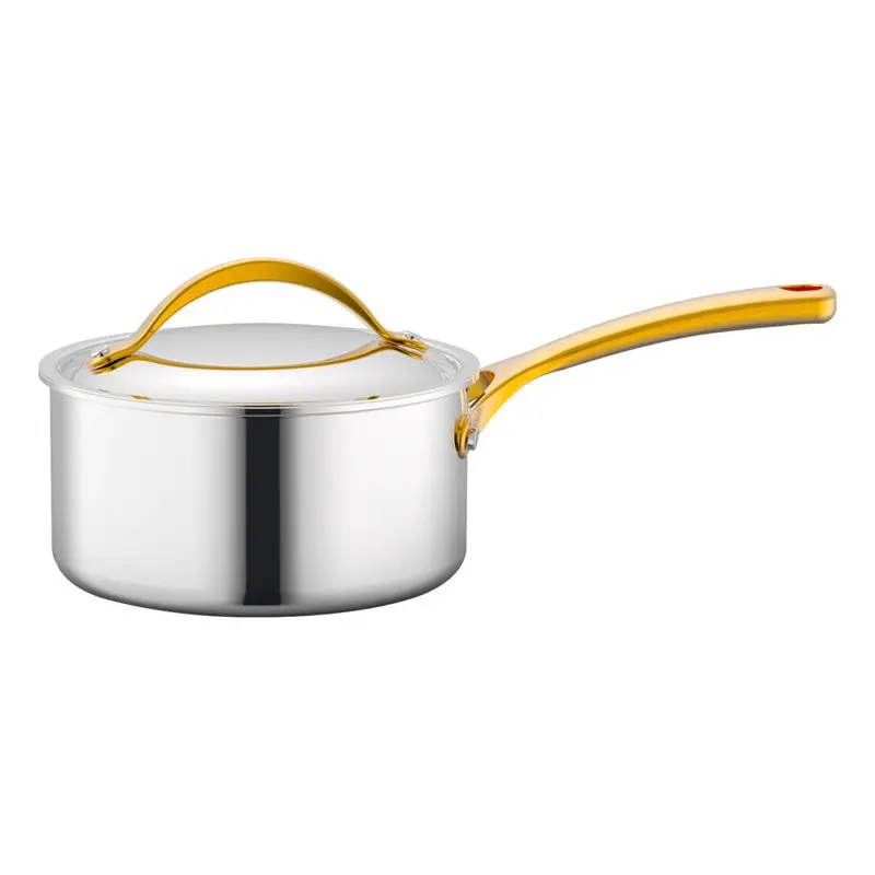 

1.5Quart Sauce Pot Kitchen Cookware W/ Interior Coated Prestige Ceramic Non-Stick Coating Soup Pot Noodles Saucepan Noodle Hot C