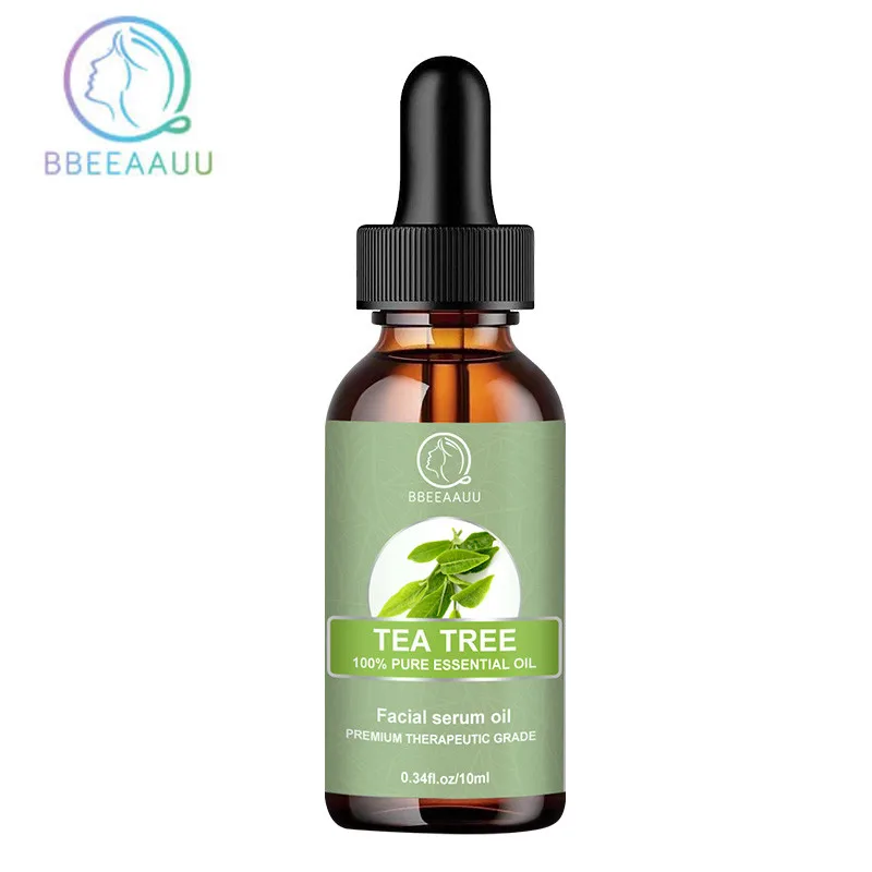 

BEAU Tea Tree Whitening Essential Oil Lighten Fine Lines Oil Control Shrink Pores Anti-acne Improve Facial Dullness Makeup 10ml
