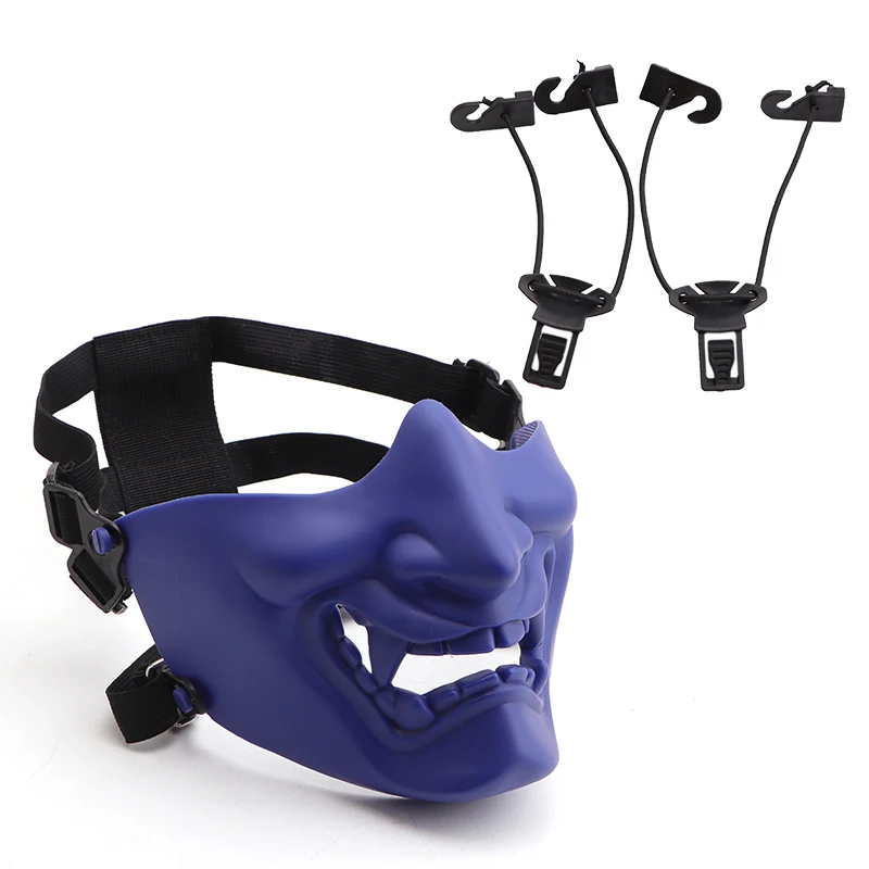 

Полумаска Hannya Oni — японский самурай, демон, косплей, театр Noh, аксессуары для маскарада на Хэллоуин, подходит для глаз