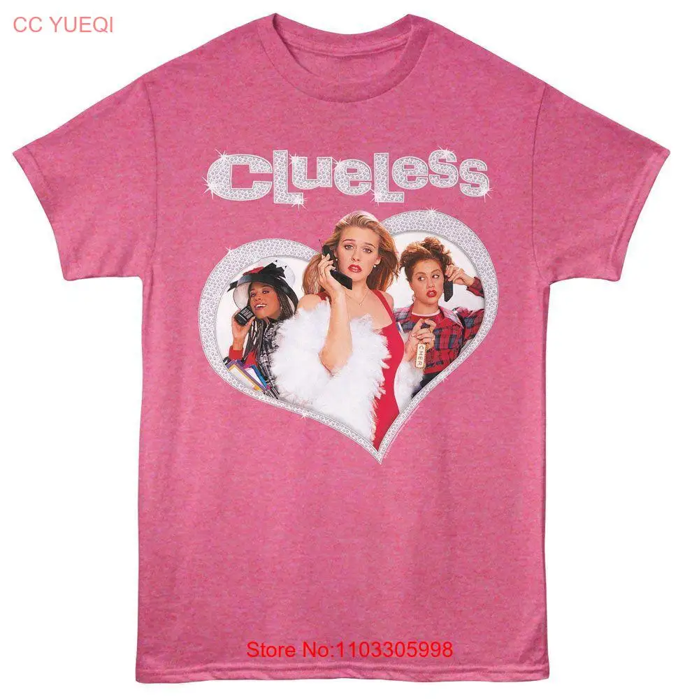 Clueless — футболка с короткими рукавами для взрослых в стиле ретро розовым Хизер и