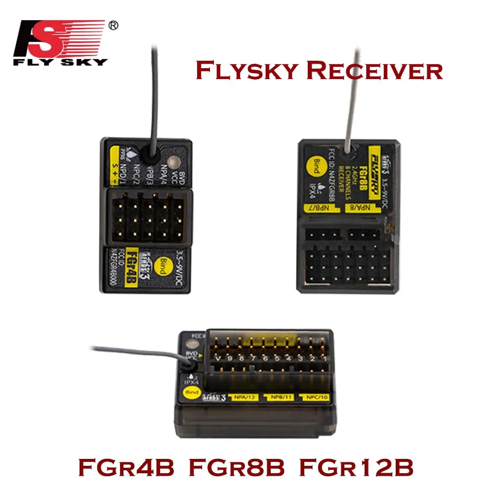 Фото Приемник Flysky FGr4B FGr8B FGr12B 2.4ГГц для передатчиков PL18 NB4 NB4 Lite AFHDS3 для радиоуправляемых моделей автомобилей и судов №5