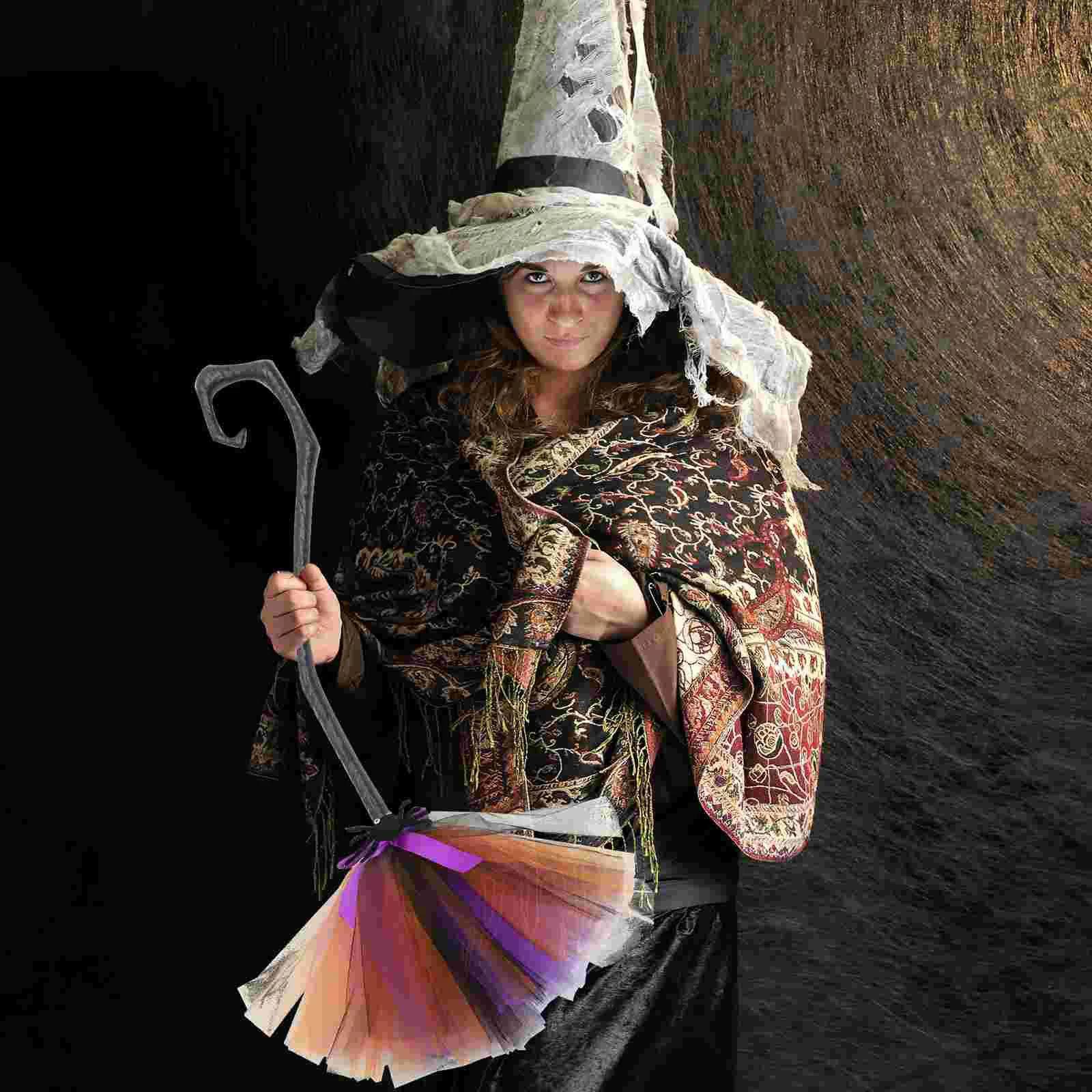 Декор на Хэллоуин костюм ведьмы украшение для метлы аксессуары косплея реквизит
