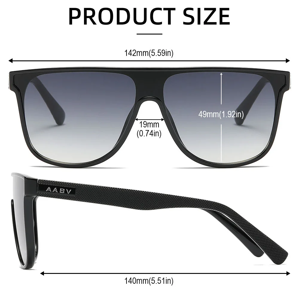 Солнцезащитные очки AABV с цельными линзами для мужчин и женщин модные