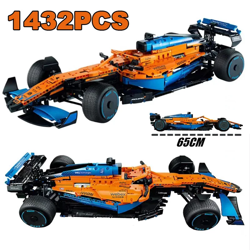 

1432Pcs Technical Race Car Building Blocks Compatible 42141 McLarened Formula 1 Sports Vehicle Bricks Children Adult Toys Gifts