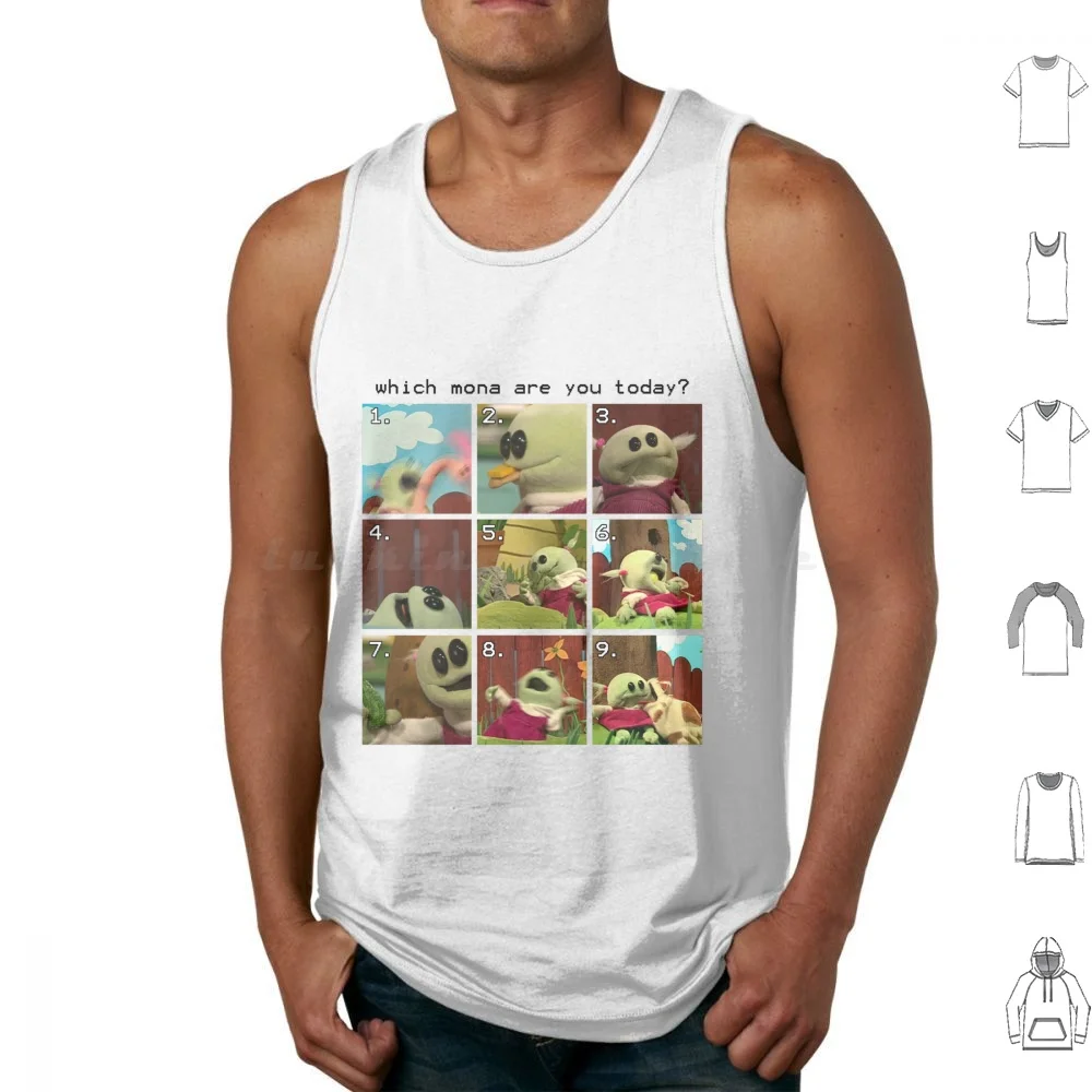 Фото Nanalan Cute Tank Tops с принтом Хлопок Nanalan Meme Peepo Mona Canada Who Is That Wonderfull Girl Nanalan Meme Could She Be №1