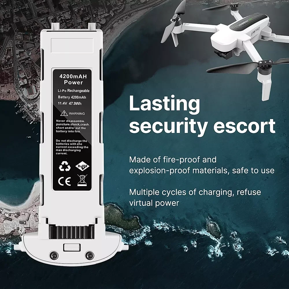 

11.4v 4200mAh Battery for Hubsan H117S Zino PRO RC Quadcopter Spare Parts Intelligent Flight 11.4 v Battery For H117S Drone