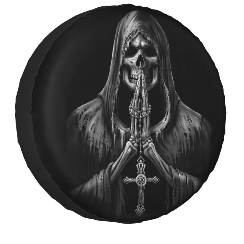 

Пользовательский страшный скелет готический череп запасные покрышки для Mitsubishi Pajero Хэллоуин автомобиль защита колес