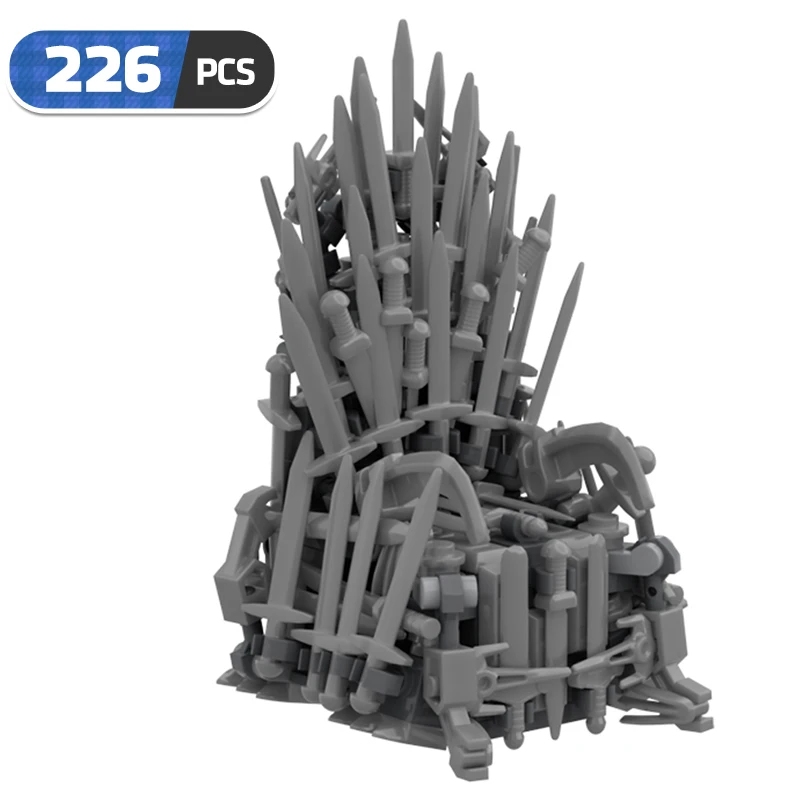 

MOC Famous Movie The Iron Sword King Games Building Blocks Magic Rotating Throne Figures Idea Building Blocks Children Toy Gifts