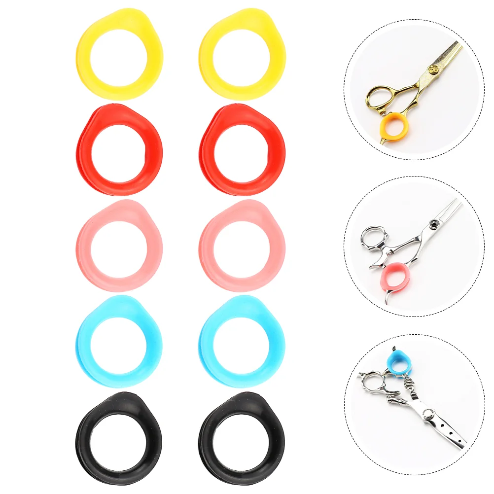 

10pcs Colored Simple Bright Color Durable Reusable Finger Rings