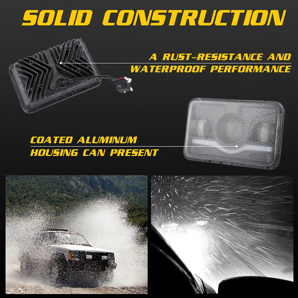 

1pc 150 Watts Sqaure Shape 5 Inches Off-road Vehicle Working Lights LED Truck Headlights Waterproof Off-road Vehicle Lamp (2