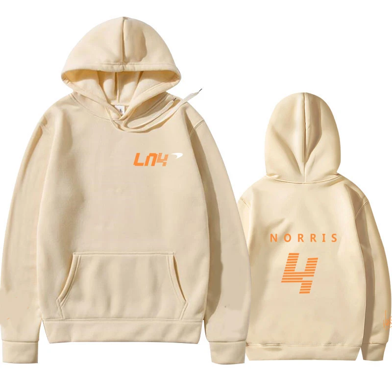 

High quality men's and women's hoodies F1 McLaren Ando Norris tops MOTO racing suits fleece spring and autumn