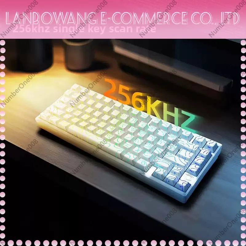 Фото Механическая клавиатура IROK MG75 PRO/MAX с магнитными переключателями, RGB-подсветкой, возможностью горячей замены, алюминиевая, Rt0.005, для ПК, подарки на заказ №4