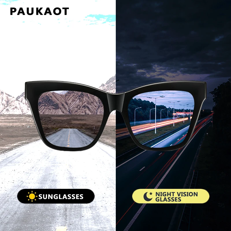 

PAUKAOT 2022 New Style Polarized Sunglasses For Men Women Butterfly Large Frame Outdoor Driving Sun Glasses UV400
