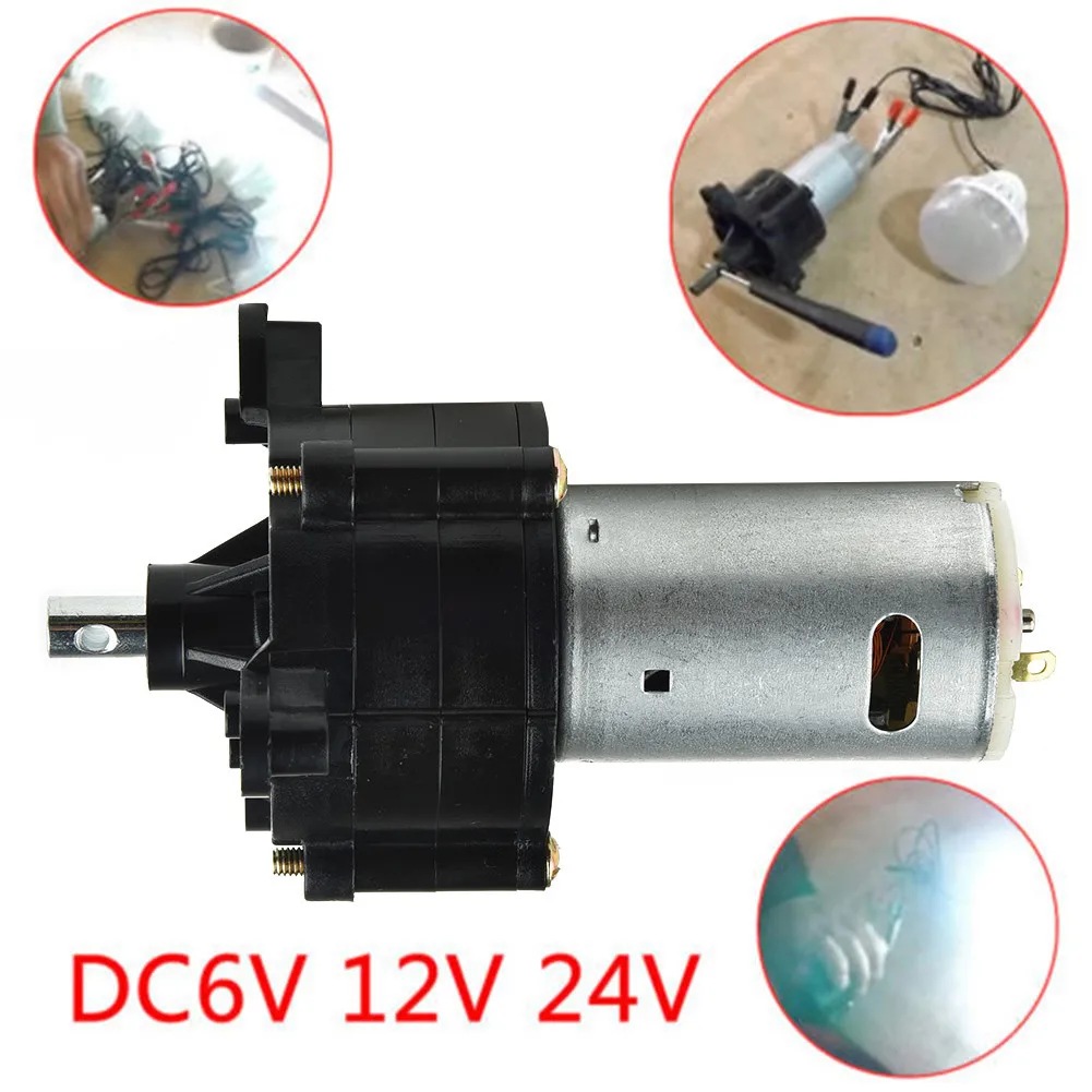 130*35mm 5V-24V DC Wind Power Generator Hand Dynamo Water Flow Hydraulic Test Generators Power Supply Energy Conversion