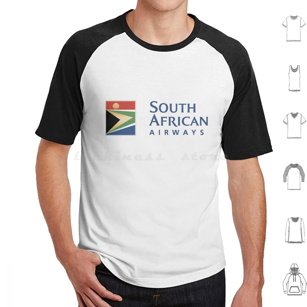 

South African Official Logo T Shirt Big Size 100% Cotton South African Airways Air Sa Za Saa South African South African