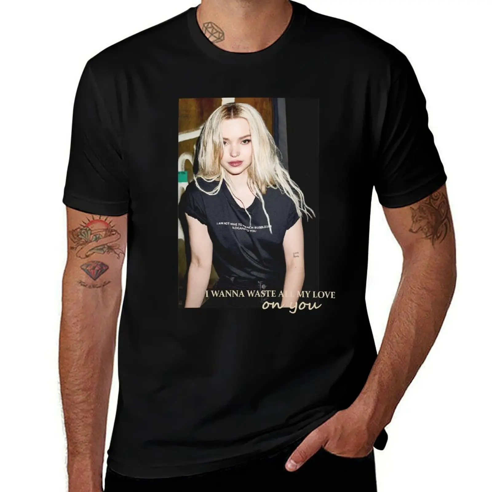 Фото Футболка Dove Cameron - Waste T-Shirt, функциональная повседневная футболка с коротким рукавом №1