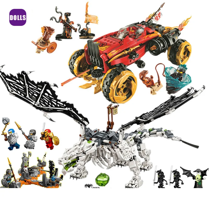 Новинка 2020 Череп дракон волшебник городской герой нинджаго Джей Кай Найя