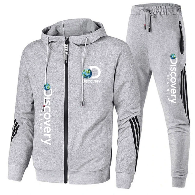 2023 spring new men's sportswear T-shirt pants 2-piece suit men's casual sportswear with hood coat jogging fitness clothing