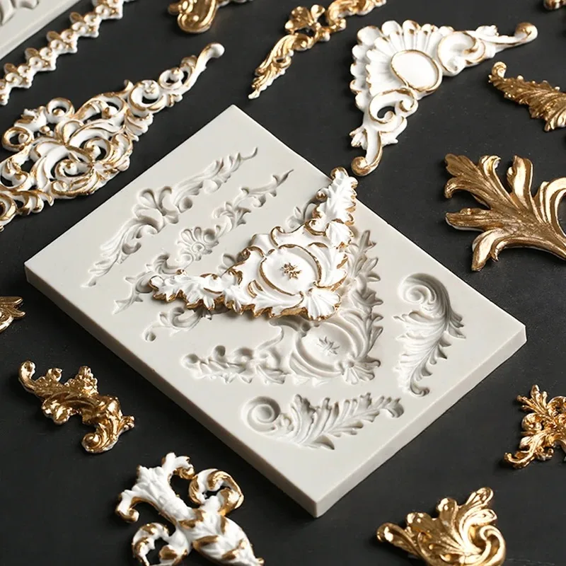 Силиконовая Форма Для Выпечки В Европейском Стиле С Декоративными Узорами Торта